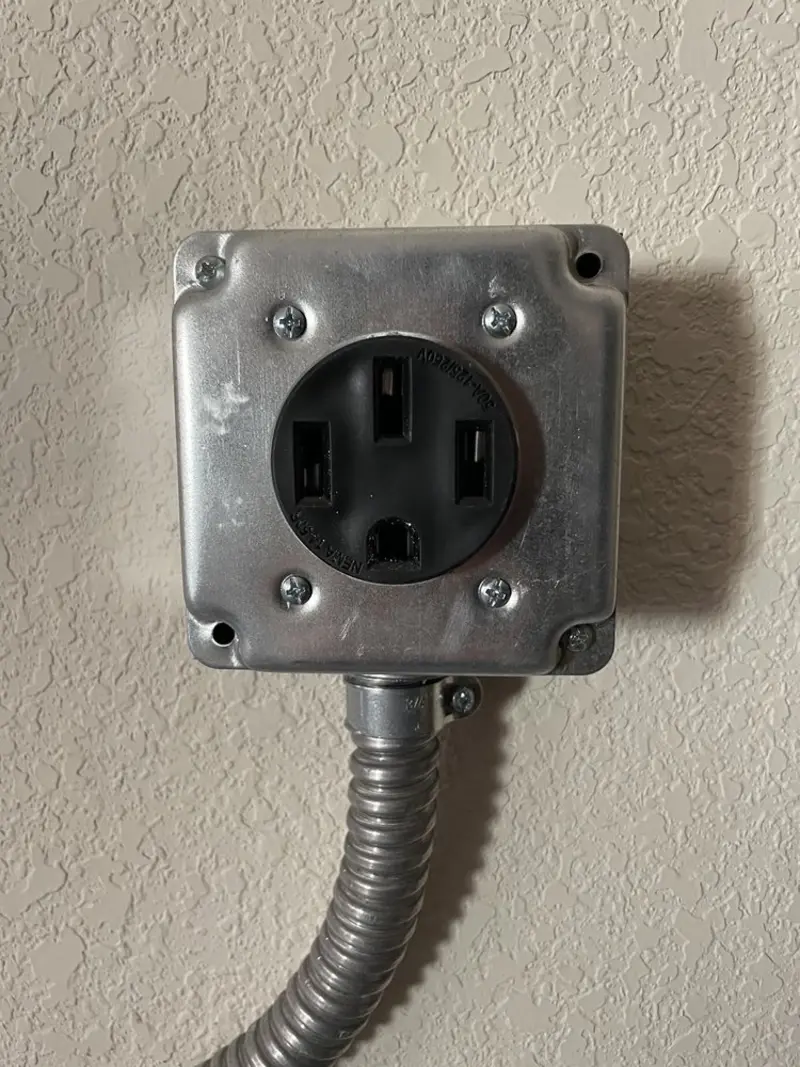 NEMA 14-50 outlet installed for Electrical Panel Upgrade in Black Diamond